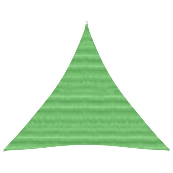 Voile toile d'ombrage parasol 160 g/m² pehd 3,6 x 3,6 x 3,6 m vert clair