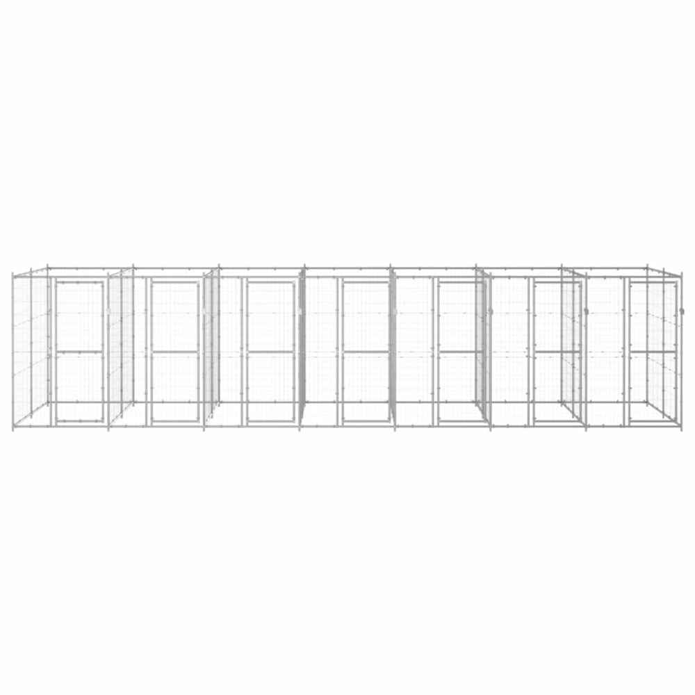 Chenil extérieur acier galvanisé 16,94 m²