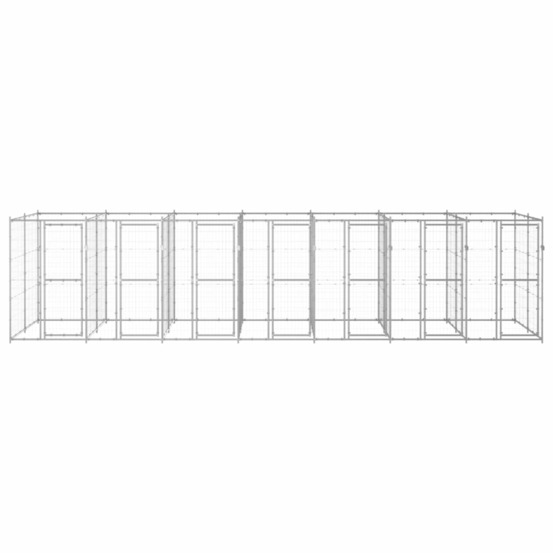 Chenil extérieur acier galvanisé 16,94 m²