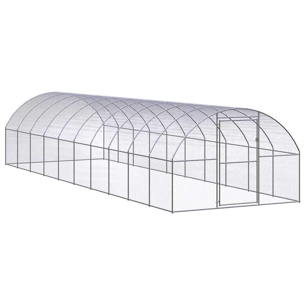 Poulailler d'extérieur 3x10x2 m acier galvanisé