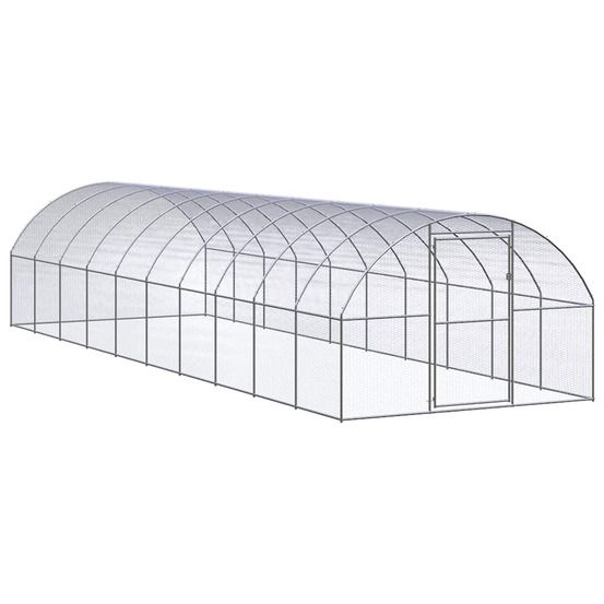 Poulailler d'extérieur 3x10x2 m acier galvanisé