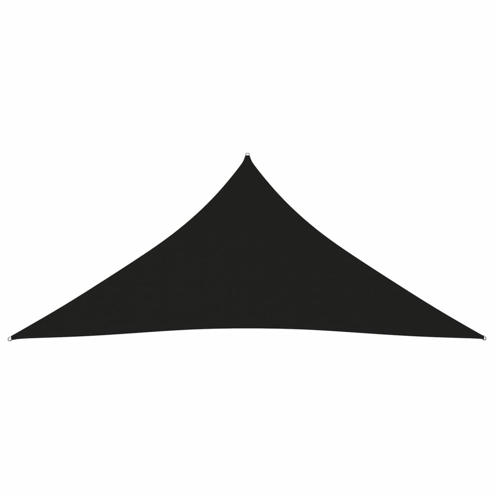 Voile toile d'ombrage parasol tissu oxford triangulaire 3,6 x 3,6 x 3,6 m noir