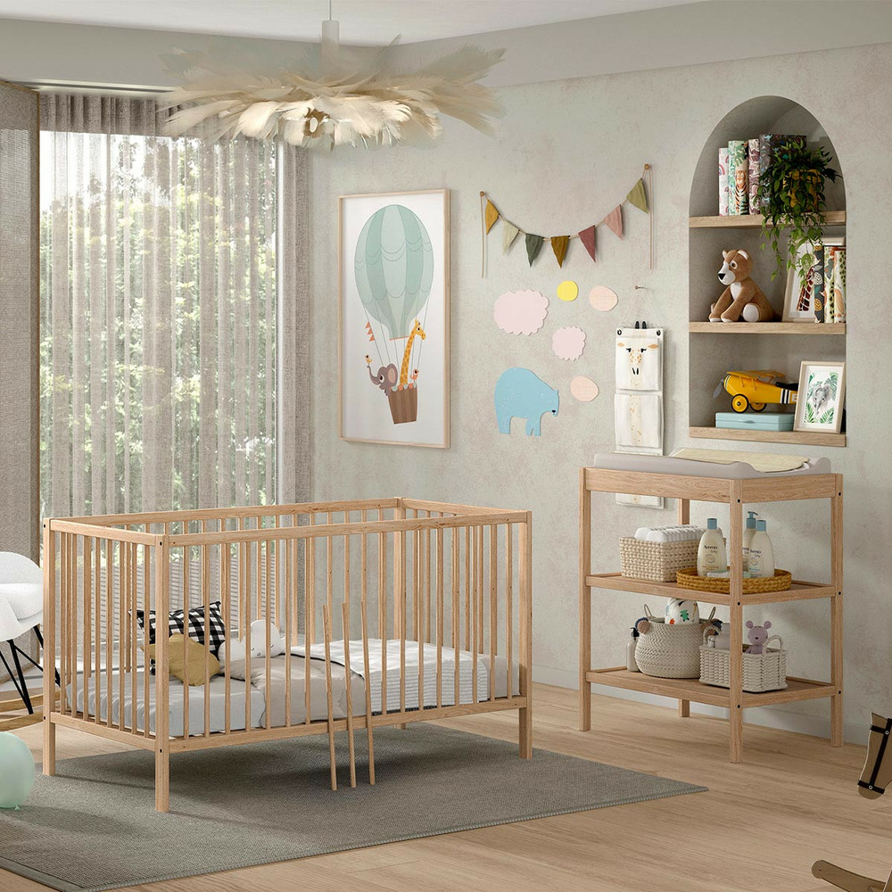 Pack - lit bébé & table à langer 