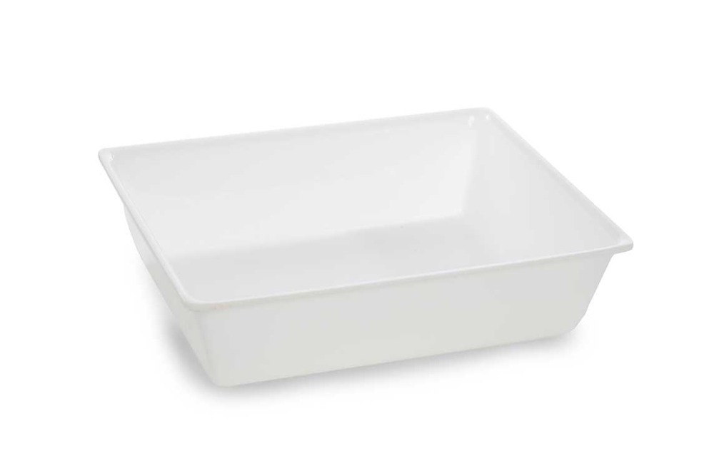 Plateau en plexiglas gastronorme gn 1/2 325x265x80mm blanc - matériel chr pro