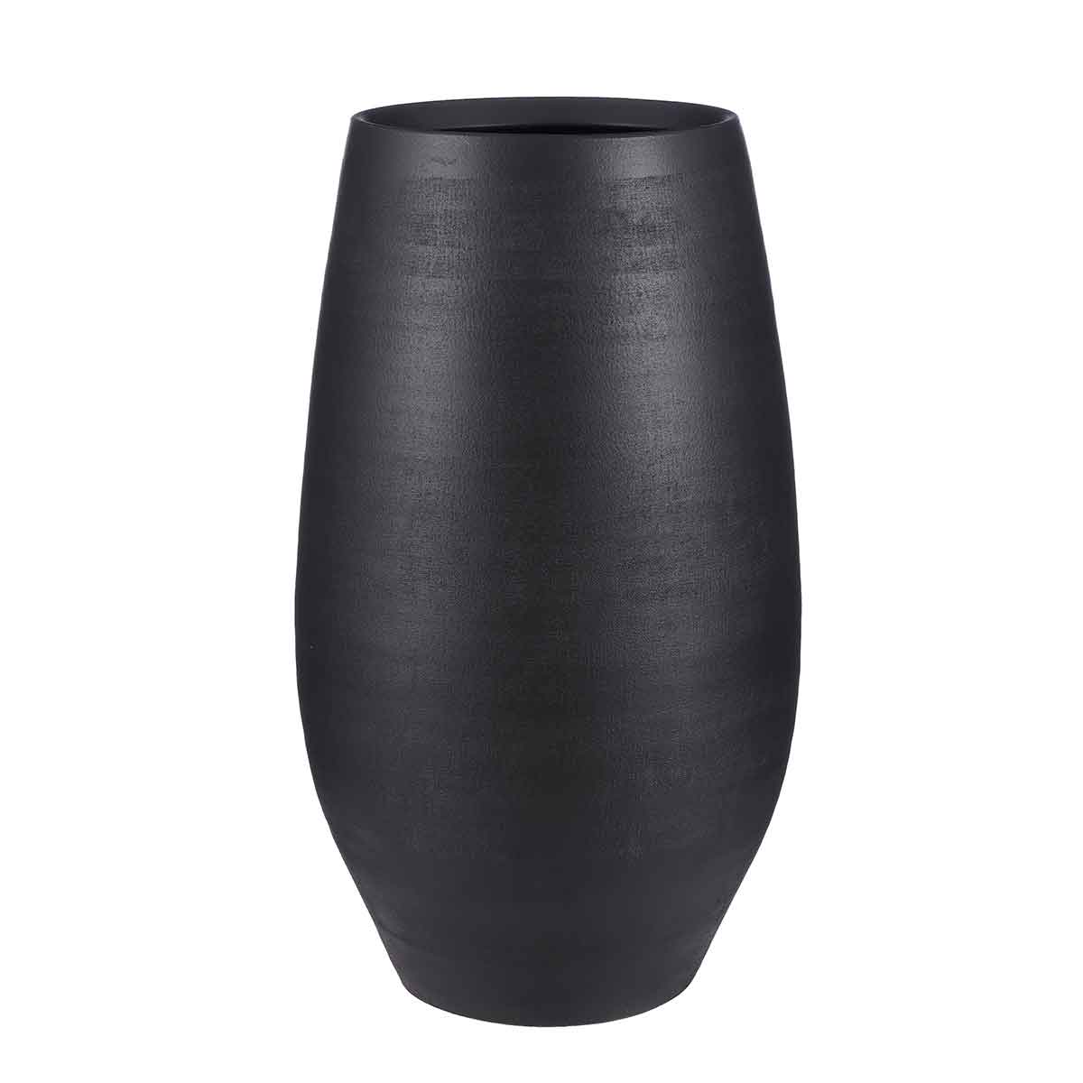 Mica decorations vase douro - 29x29x50 cm - terre cuite - noir