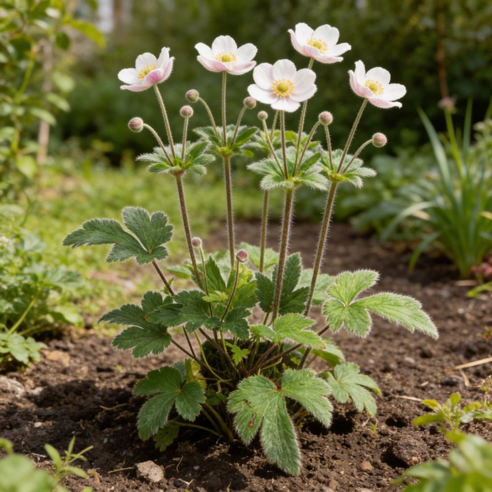 Anémone tomentosa robustissima 20cm godet 9cm - anemone