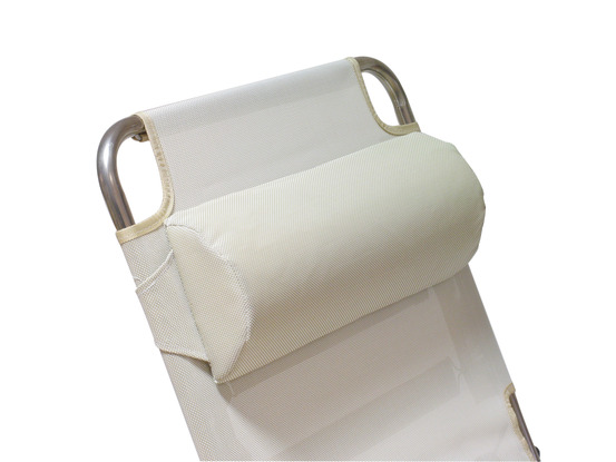 Appui-tete 50cm batyline blanc/beige