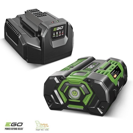 Pack complet chargeur et batterie 56 volts ego power pour outils jardins sans fil ego