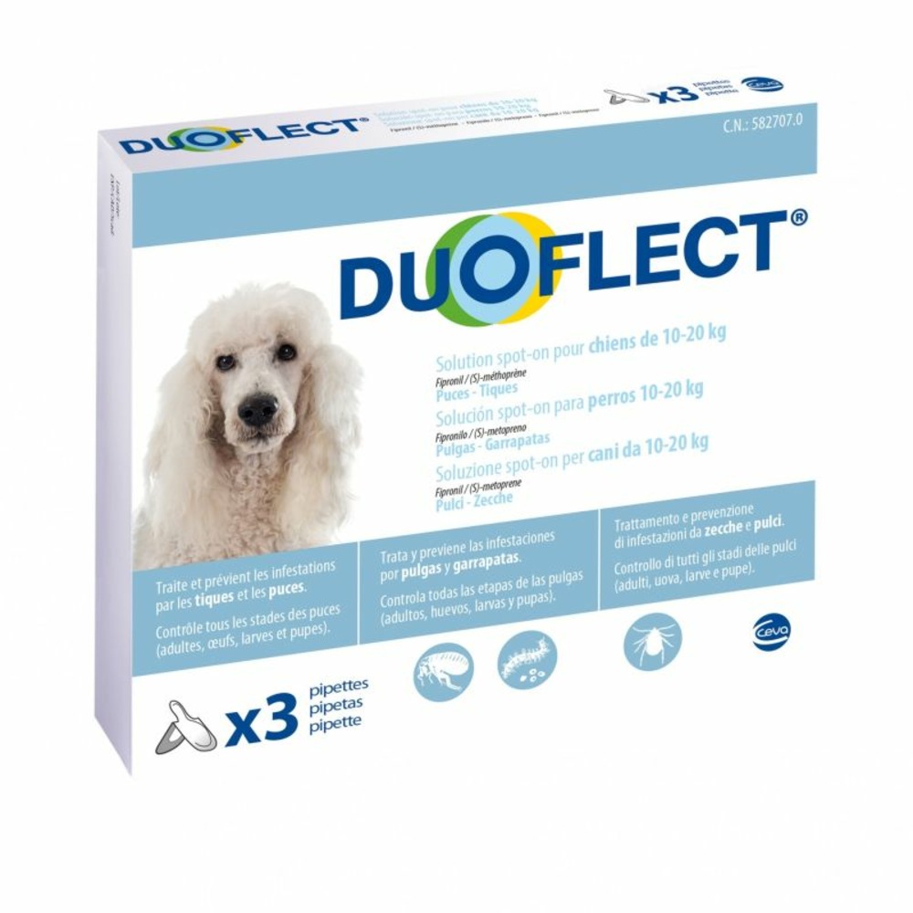 Duoflect chien (10-20 kg) - ceva 3 pipettes