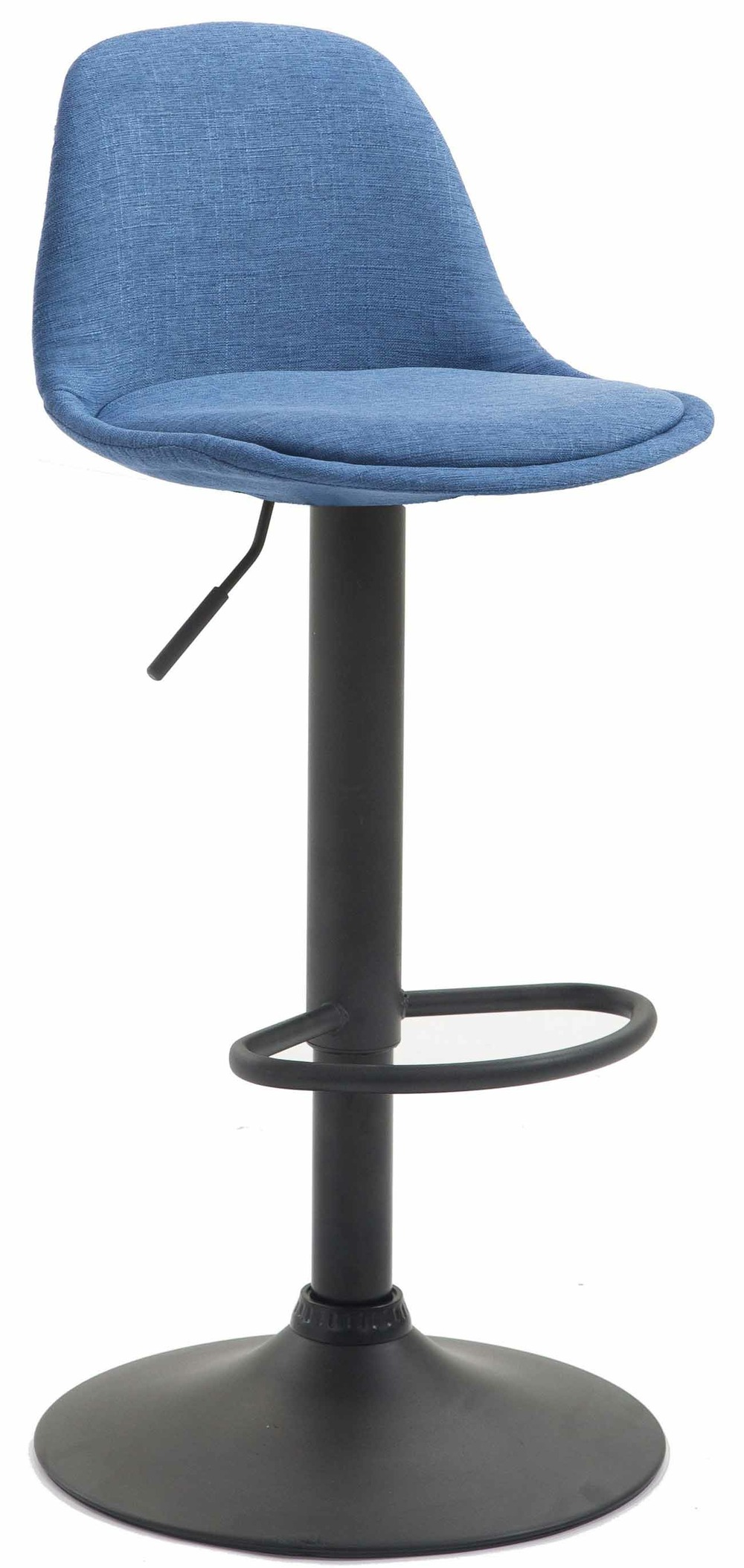 Tabouret de bar kiel tissu noir