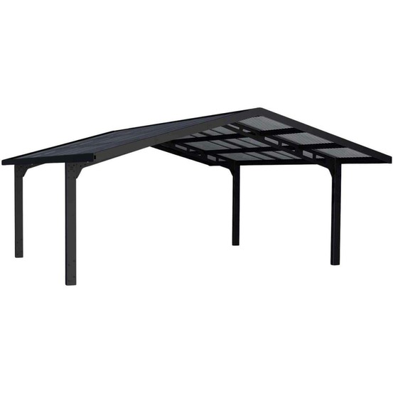Carport en aluminium et polycarbonate double sydney