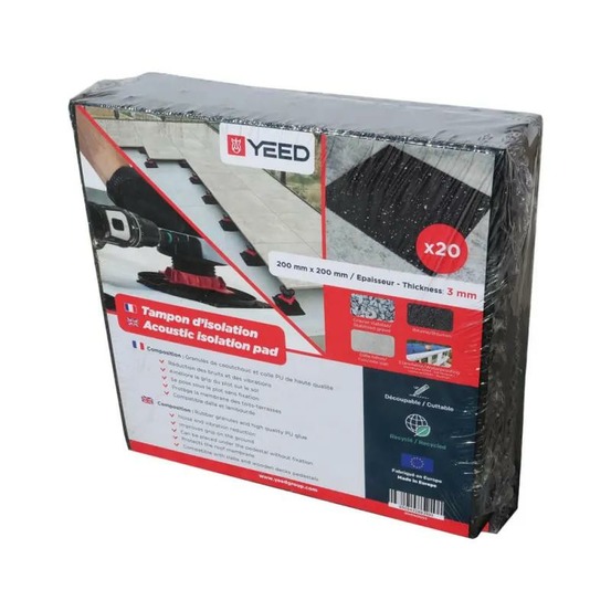 Tampons d'isolation 3 mm yeed -