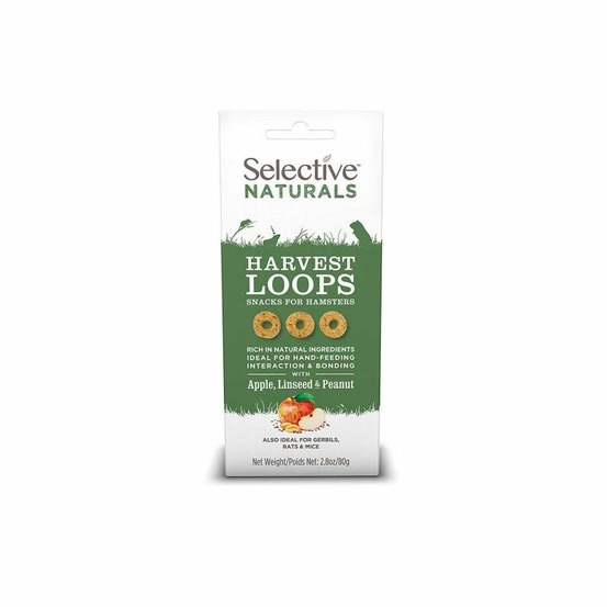 Friandises harvest loops hamster et rongeurs - selective 80 g
