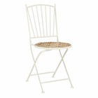 Mica decorations chaise de jardin odile - 40x52x88.5 cm - fer - marron