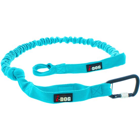 Longe de traction opale gamme alm 190cm pour canicross - bleu, strong dog