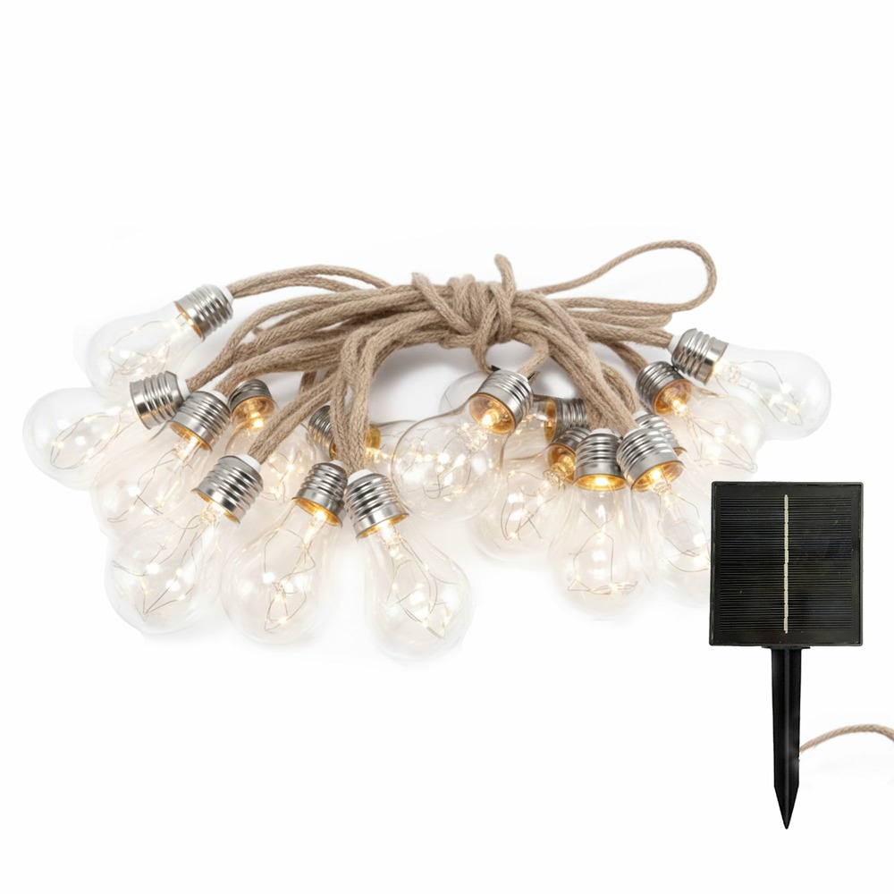 Guirlande solaire fantasy star cord 10 ampoules 8m