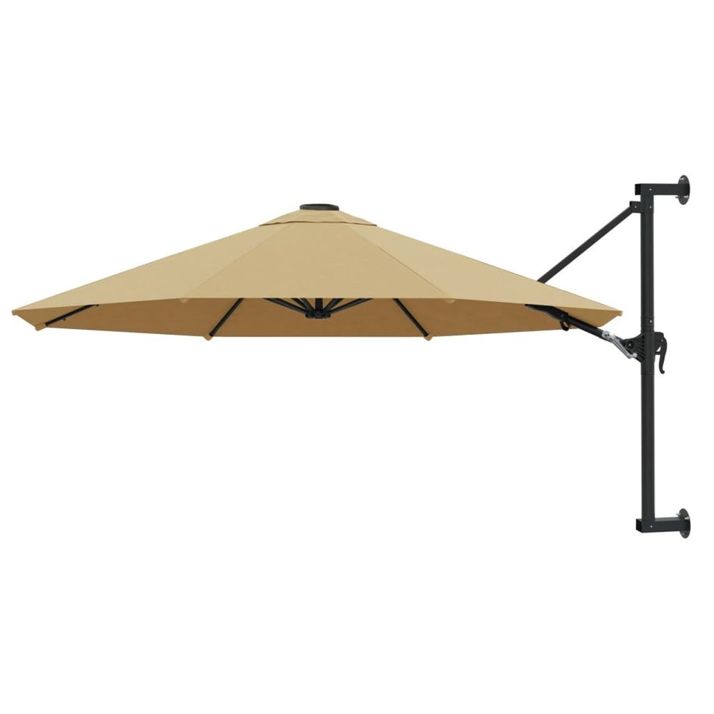 PARASOL MURAL AVEC MAT METAL 3-(868294)