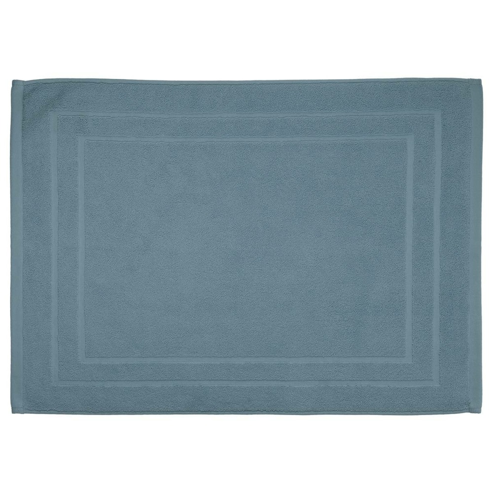 Tapis de bain - coton - bleu orage - 50x70 cm