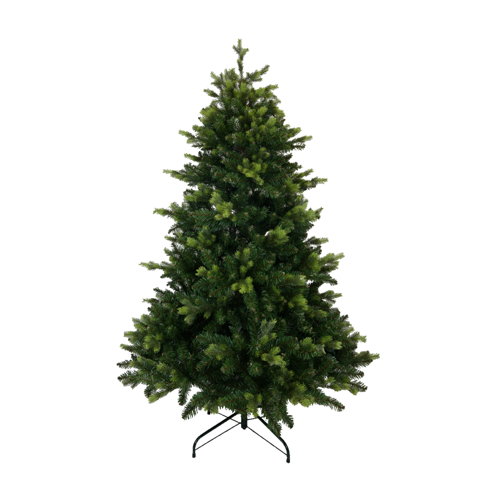 Sapin de noël artificiel réaliste en pe/pvc 210 cm - style épicéa blanc conique - little grove