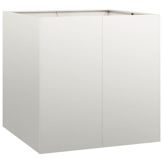 Jardinière d'extérieur 80x80x80 cm acier inoxydable