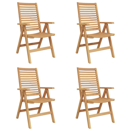 Chaise de jardin 4 pcs marron 52 x 64,5 x 108 cm