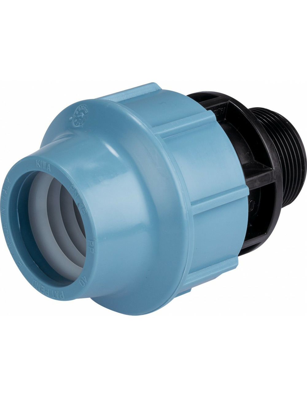 Raccord pour tuyau polyéthylène droit mâle 40mm - 26x34