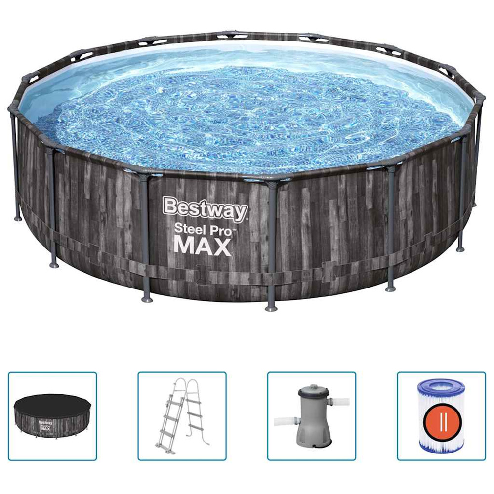 Ensemble de piscine ronde steel pro max 427x107 cm