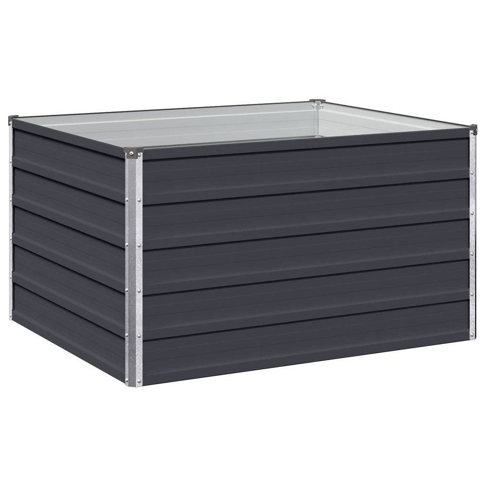 Jardin surélevé anthracite 100 x 80 x 55 cm