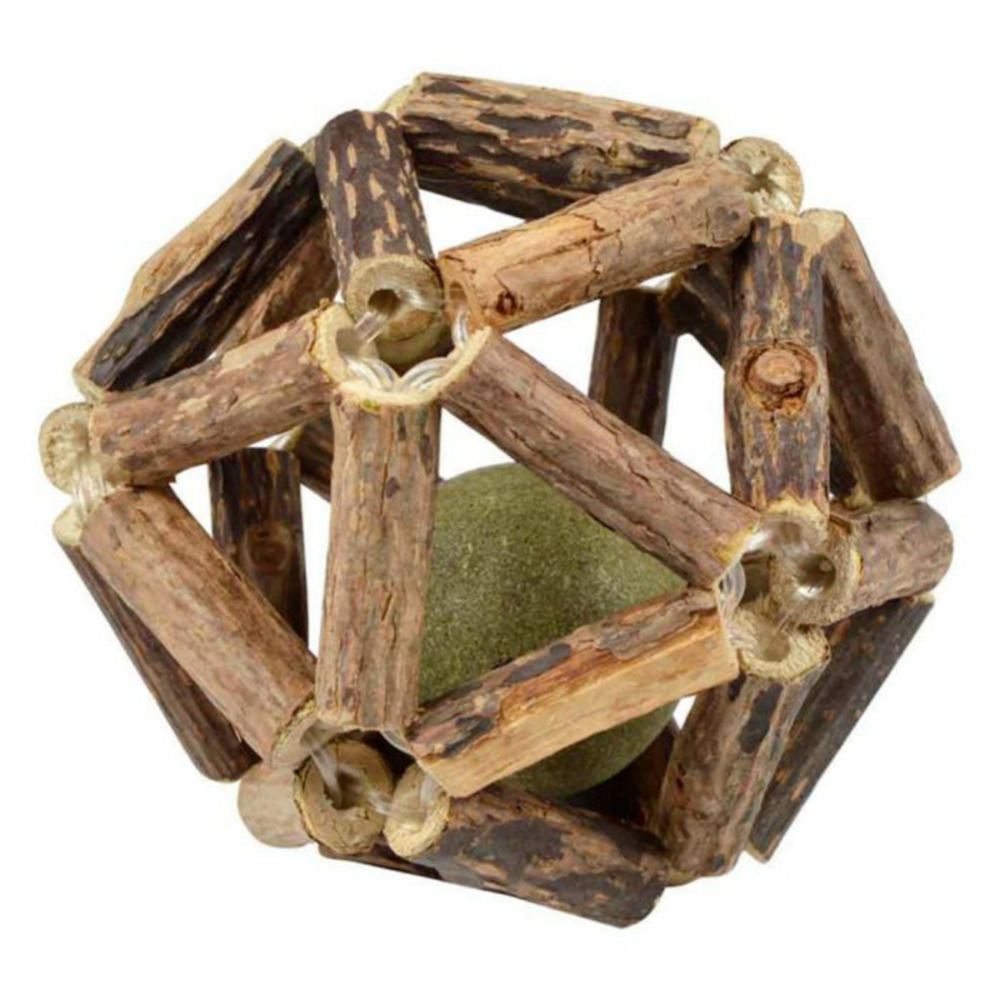 Jouet balle pour chat matatabi 8cm naturel