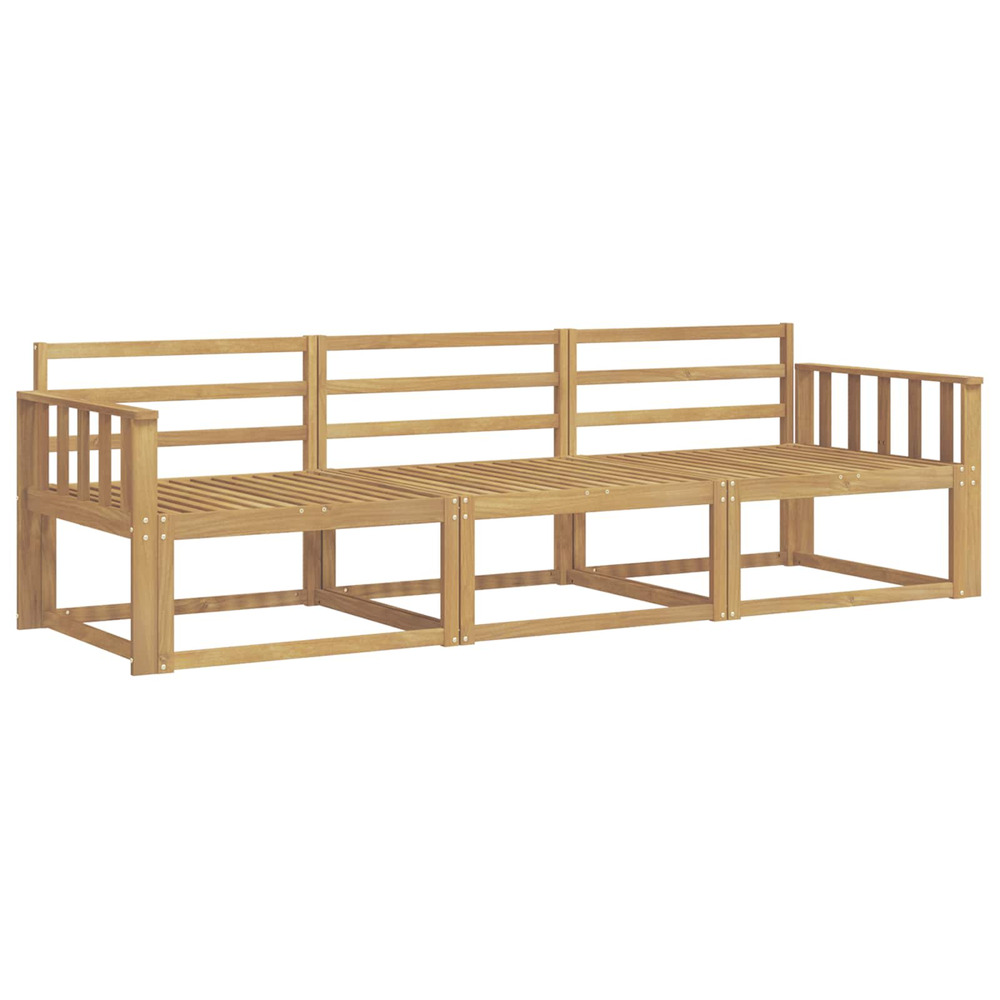 Ensemble de canapés d'extérieur 3 pcs blanc 249,5 x 83 x 73 cm