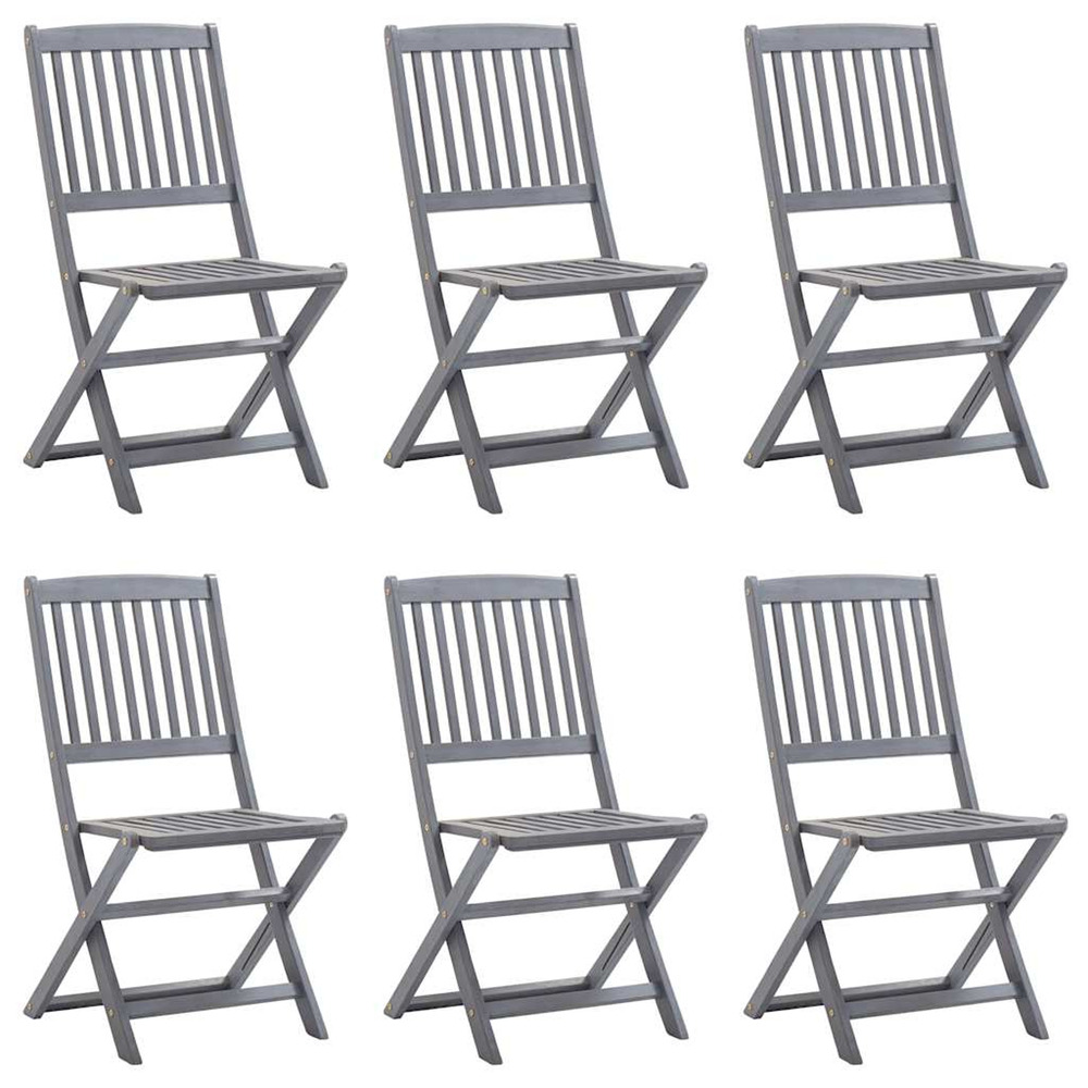 Chaises pliables d'extÃ©rieur 6 pcs