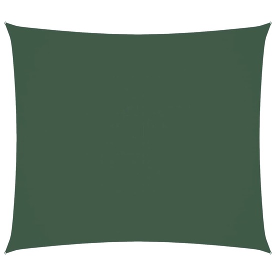 Voile de parasol tissu oxford rectangulaire 2,5x3 m vert foncé