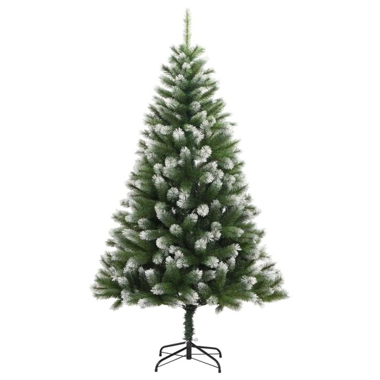 Sapin de noël artificiel à charnières avec neige floquée 240 cm