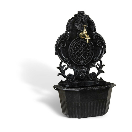 Fontaine de jardin aluminium gris - décoration d'autrefois