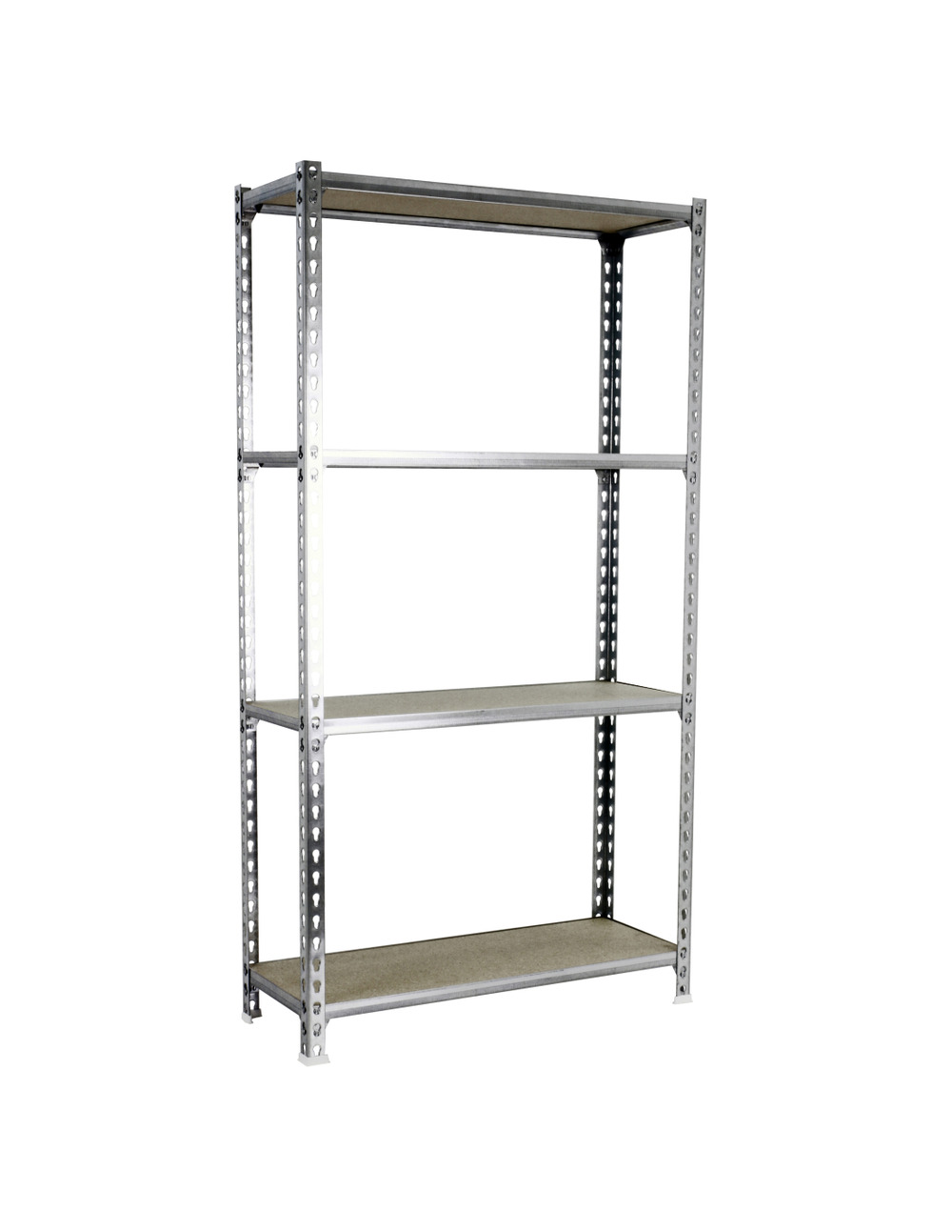 Etagère légère sans vis maderclick superplus 4/400 1500 galva/bois galva/bois 1500x1100x400 - simonrack