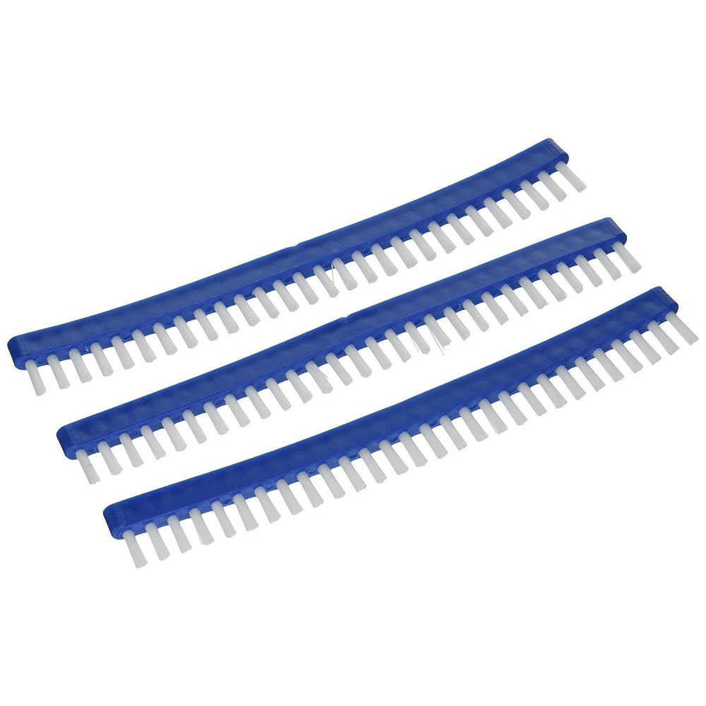 Kit de 3 brosses de remplacement tête de balai piscine