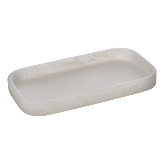 5five - plateau cloudy 20,5 x 11,5 x 2,2 cm blanc