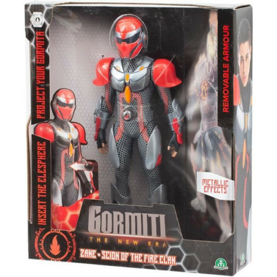 Figurine articulée - gormiti - scion avec projecteur feu - zane - 27 cm - a partir de 4 ans - grv053