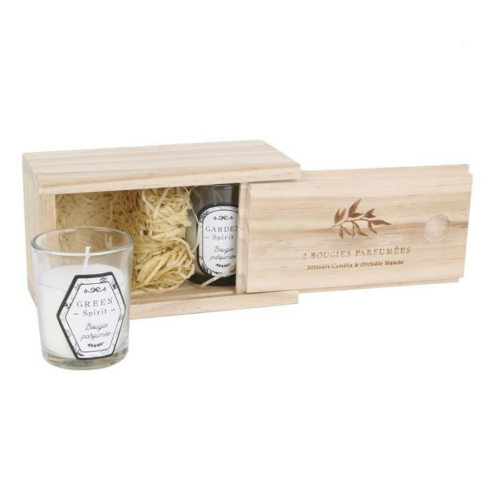 Lot de 2 bougies parfumées 