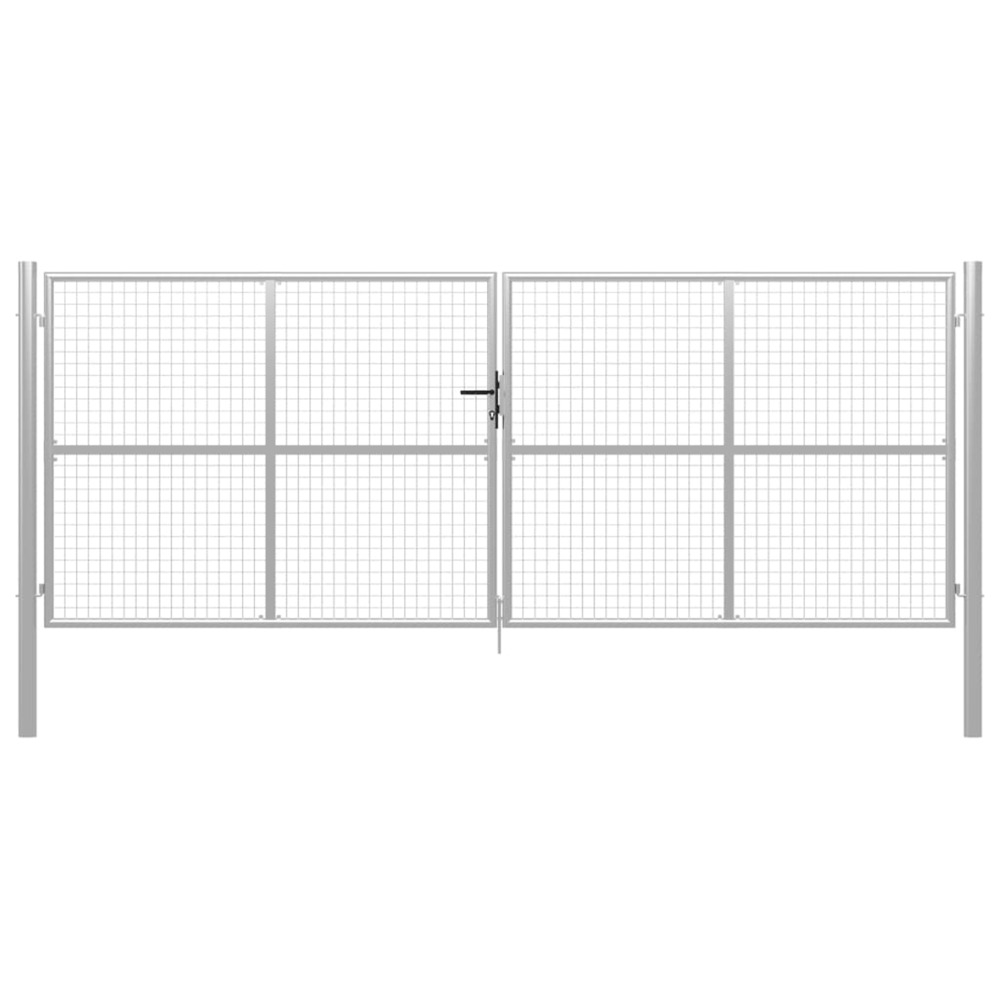 PORTE DE JARDIN ACIER GALVA 16-(864218)