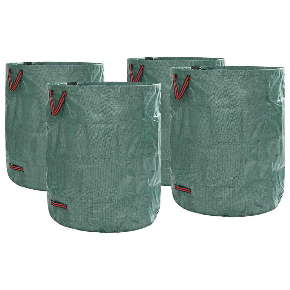 Sacs à déchets de jardin 4 pcs vert 79 x 79 x 99,5 cm