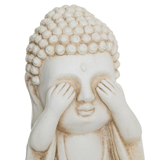 Statuette bouddha ilan blanc