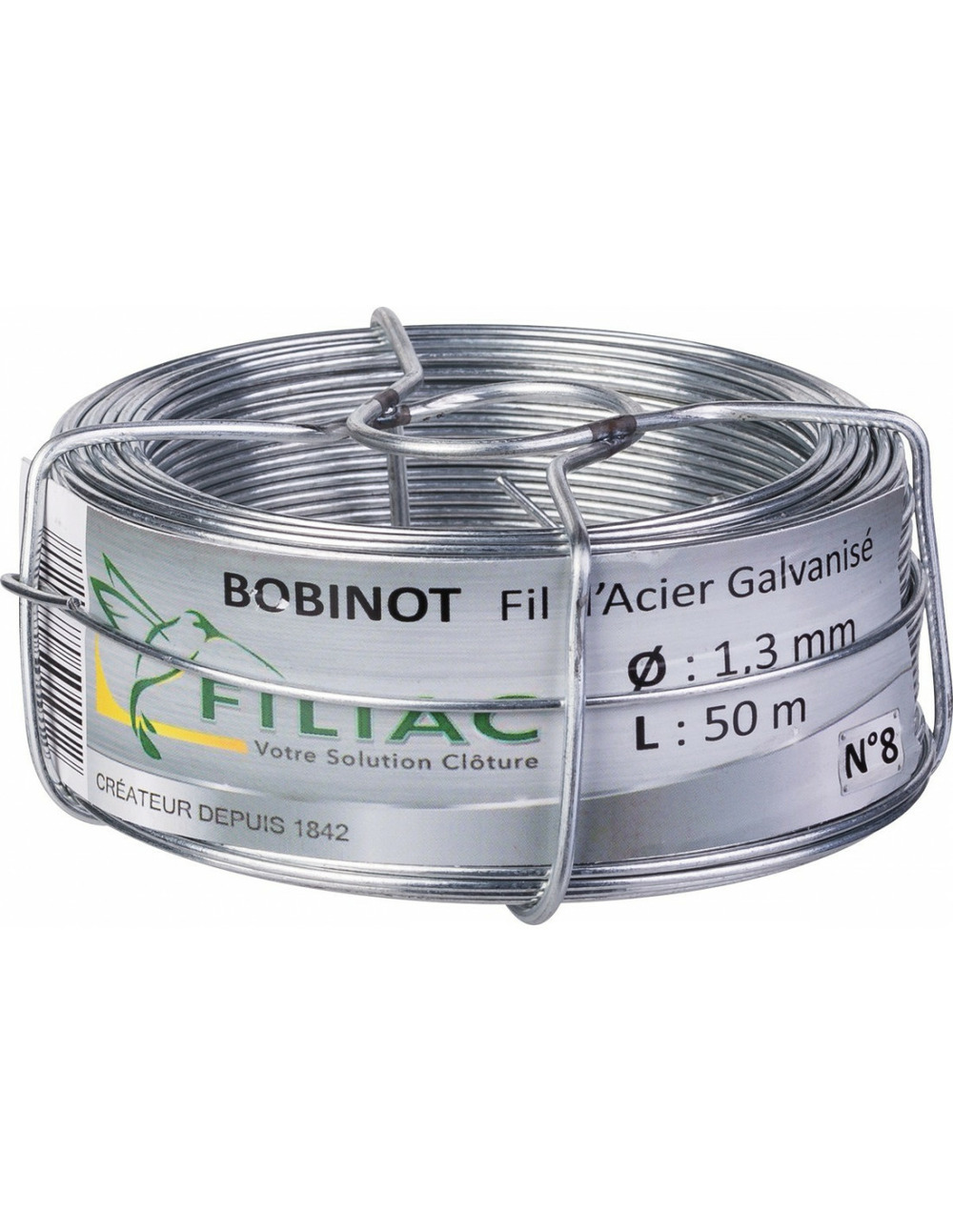 Fil galvanisé 1,3 50 n°8