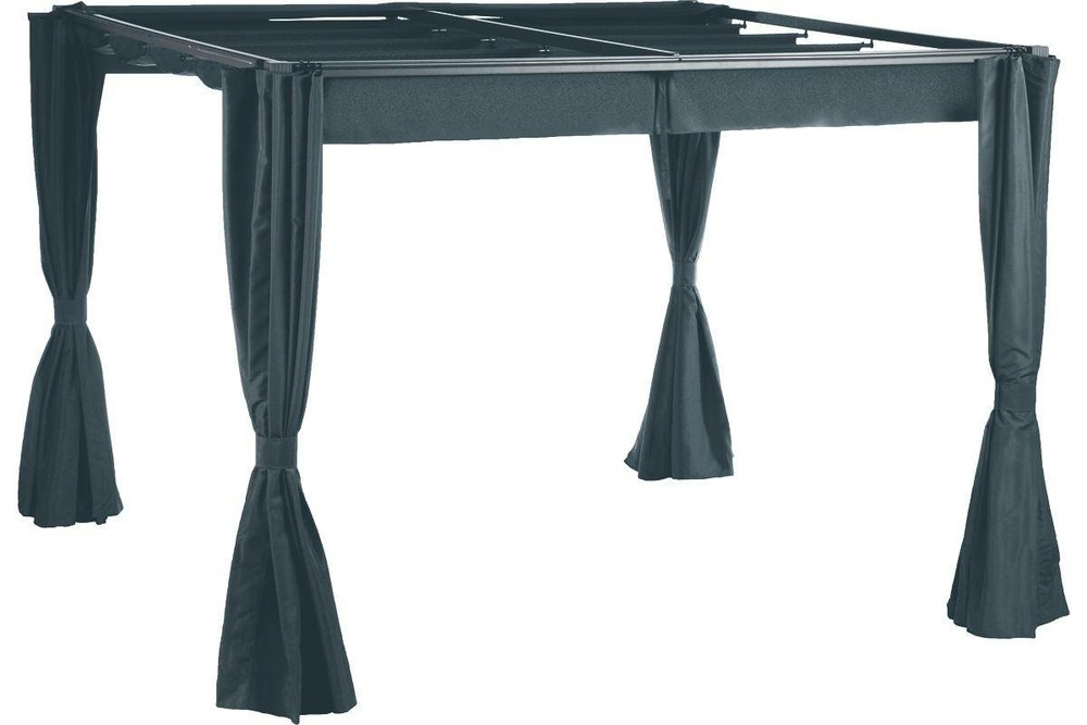 Rideaux pour tonnelle palmeira ardoise (4 rideaux)