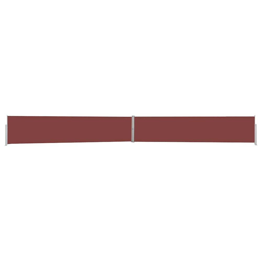 Auvent latéral rétractable de patio 140x1200 cm marron