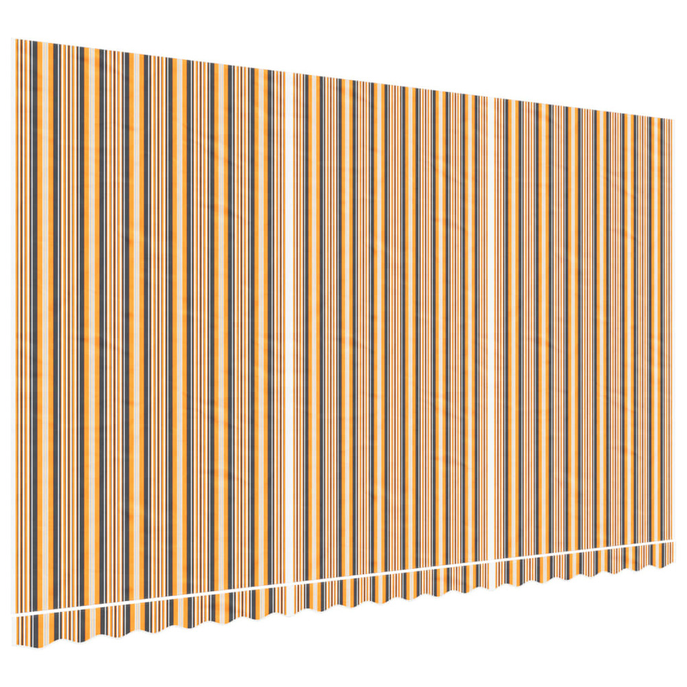 Tissu de remplacement pour auvent rayures multicolores 5x3 m