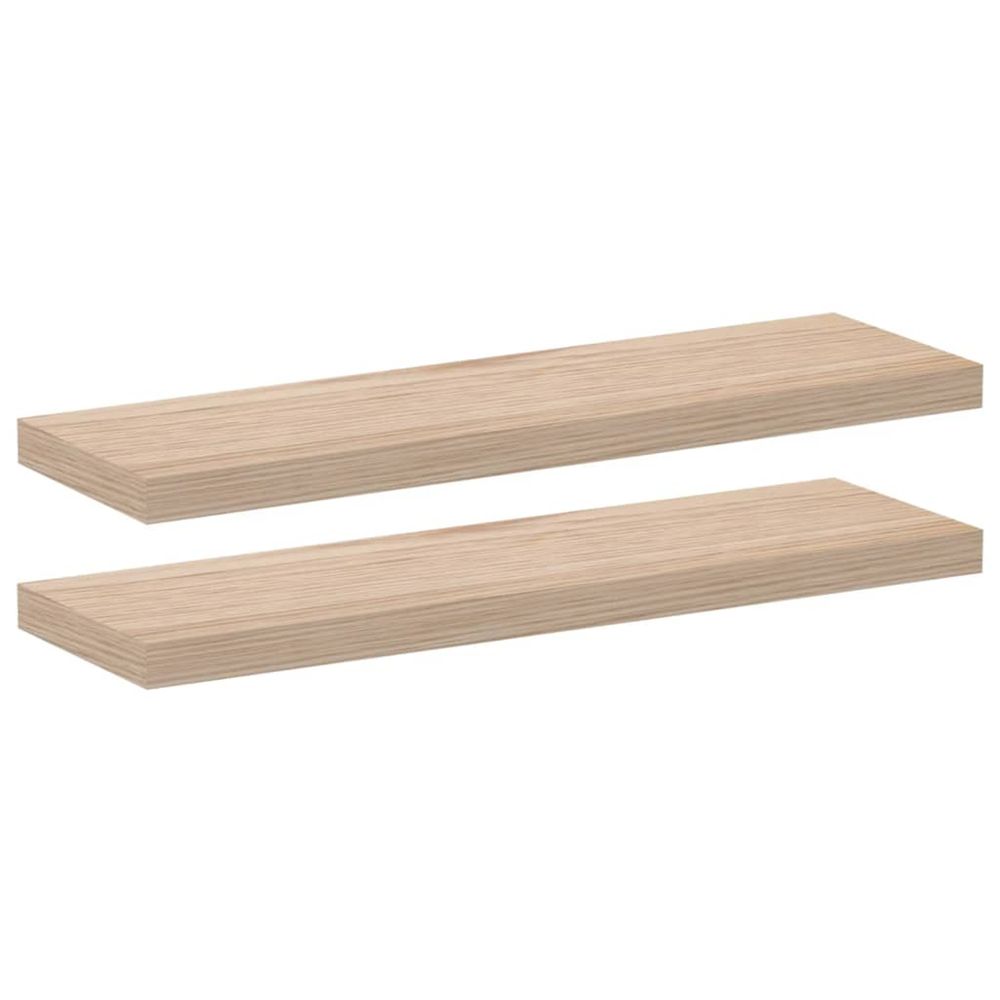 Étagères flottantes 2 pcs 80x23,5x4 cm bois d'ingénierie