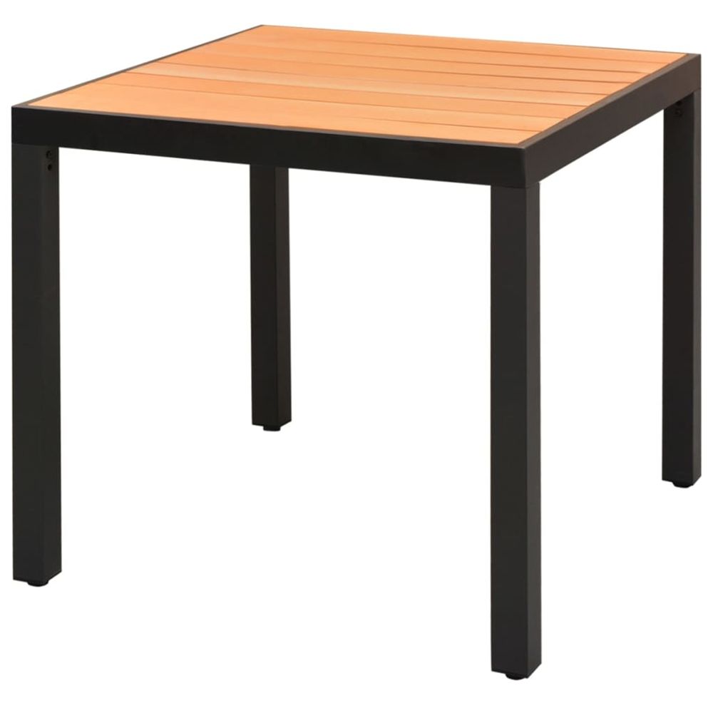 TABLE DE JARDIN MARRON 80 X 80-(866770)