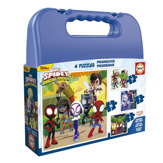 Puzzles malette progressif spidey 6-9-12-16 pieces