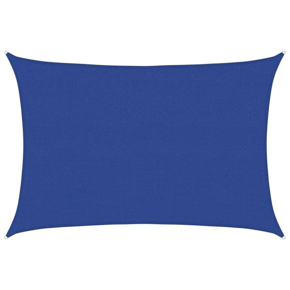 Voile d'ombrage 160 g/m² rectangulaire bleu 4x5 m pehd